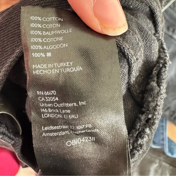 Free People Maggie Washed Black High-Rise Distressed straight Jeans 26 - Picture 11 of 11